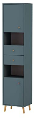 Schildmeyer Bjarne Hochschrank 701984, Fjord, 40,3 x 33 x 180,6 cm