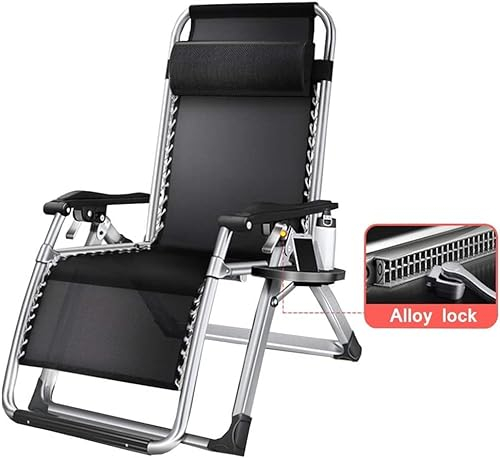 Tabouret de Bar Jardin extérieur Relax transat Plage transat inclinable avec Porte-gobelet et Support de téléphone Charge maximale 150 kg Facile à Transporter et à Ranger,#1