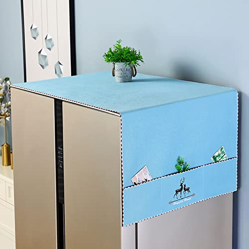 Copri lavatrice Copri Lavasciuga Per Protezione Superiore, Grigio/ Colore Caffè/ Blu Copri Macchina A Carica Frontale, Grande Copertura Antiscivolo Per Frigorifero ( Color : C , Size : 65x175cm(25.5x6