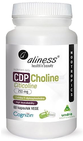 Aliness - NOOTROPICS - CDP Choline -Choline - Cyticoline -Suplemento dietético - 60 cápsulas