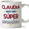 MUGFFINS Tazas Personalizadas para INFORMÁTICA mujer - En Español - Eres Súper - 11 oz / 330 ml - Regalo Personalizable original y divertido