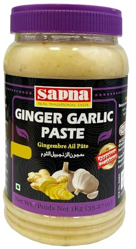 Ginger & Garlic Paste 1KG - Authentic & Flavorful Cooking Essential | Convenient & Versatile for Culinary Use