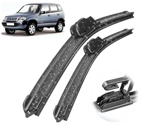 Auto Scheibenwischer für Lada Niva 2123 2002–2012, Hochwertige Leiser Wischerarm Wischerblatt Scheibenwischer-Set