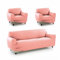 SOFAKOVER® Housse de canapé Super élastique, Respirante et Durable, Facile à Installer (3 Places et 2 Housses pour 1 Place), Rose Clair