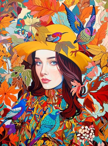 Cross & Glory - Vibrant - Wings and Whispers of Autumn - 1000 Piece Jigsaw Puzzle for Adults | Colorful Nature Artwork | 20 x 27 Inches