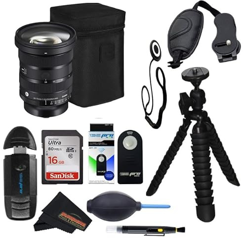 Sigma Obiettivo artistico 24-70mm f/2.8 DG DN II per Sony E con Sunshine Photo Store Accessori di base...