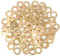 Gadpiparty 100 Stück Goldene Messing-Unterlegscheiben Unterlegscheiben-Dichtungswerkzeug Dicke Hardware-Werkzeug Runde Dichtung Flache Unterlegscheiben Dichtungsscheiben Flache Ringe 0 59