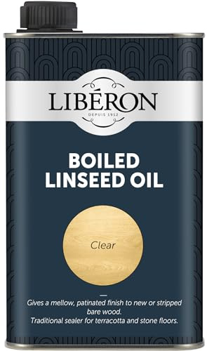 Libéron Boiled Linseed Oil for Wood,Terracotta & Stone Floors, Clear, 500ml