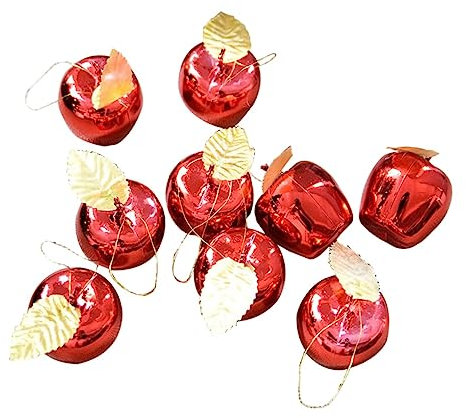 RORPOIR Christbaumkugeln 9 Rote Glänzende -Ornamente Für Dekorationen