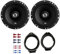 JBL Stage1 621F Lautsprecher mit Einbauset passend für Opel Adam ab 2013 Türen vorne 350W 165mm 2 Wege Koax