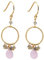 KOKO Orecchini con Quarzo Rosa e Labradorite Naturale – Orecchini Pendenti Boho Placcati in Oro 18K – Gioielli con Pietre Semi-preziose in Scatola Regalo