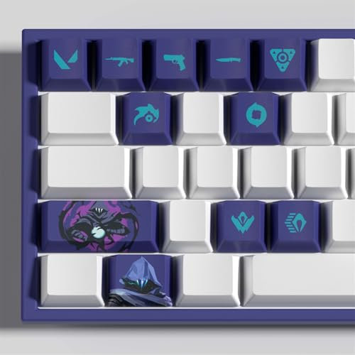 Valorant Omen 11 Ergonomische OEM-Profilkasten, PBT Material OEM Sublimation Profil, kompatibel mit den meisten mechanischen Tastaturen (3)