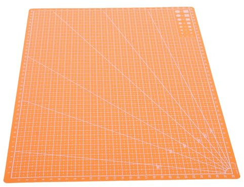Angoily Tapis De Découpe Double Face A3 Pour Couture Et Artisanat Orange Auto-cicatrisant Grand Format Pour Matelassage Et Scrapbooking Outil Polyvalent Facile à Transporter Usage Domestique