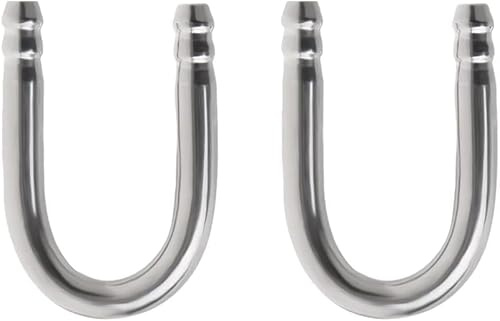 2 x Edelstahl-Rohr, U-Form, CO2-Diffusorrohre, Aquarium-Luftpumpen-Anschlüsse für Aquarien, Anschluss von Luftleitung, Aquarium-Luftpumpenzubehör