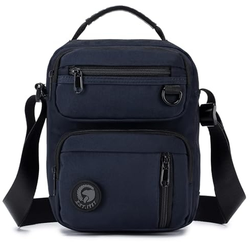 BAGZY Umhängetasche Schultertasche Messenger Bag, Klein Herrentasche Zum Umhängen Wasserdichte Handy Schultertasche, Crossbody Handytasche Männerhandtasche für Arbeit Reise Alltagsleben