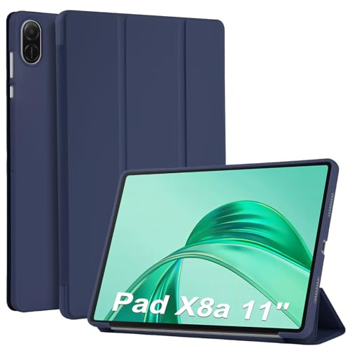 WD&CD Case Compatible with Honor Pad X8a 11'' | Ultra Slim Smart Leather Cover with Stand Function Compatible with Honor Pad X8a 11 Tablet, Deep Blue