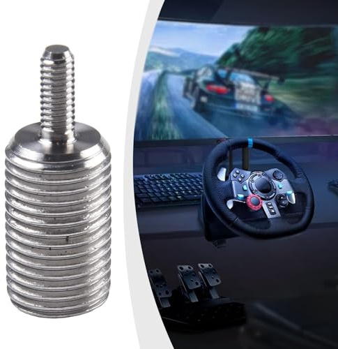 zidiau Gear Shifter Adapter Screw for Logitech G29 G923 Aluminum Iron M12x1.25 Thread Gaming Steering Wheel Shift Knob Modification