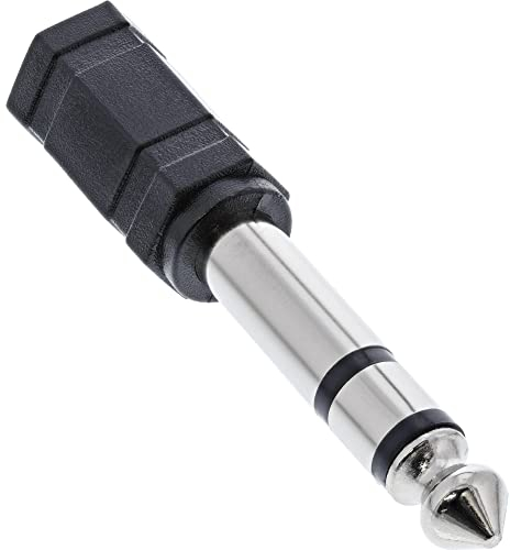 InLine 99305 6,3 mm m 3,5 mm f Noir - Interface de câble/Adaptateur (6,3 mm m, 3,5 mm f, Noir)