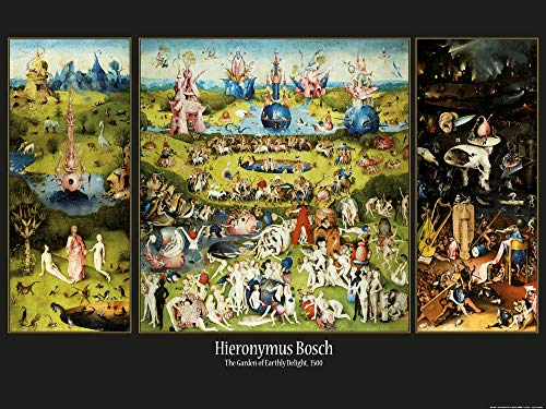 1art1 Hieronymus Bosch Poster Der Garten Der Lüste, 1500 Kunstdruck Bild 80x60 cm