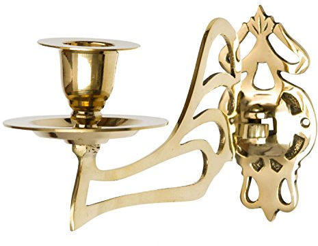 aubaho Klavierleuchter Messing Kerzenleuchter Wandleuchter Klavier Piano