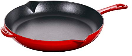 STAUB 1222606 Fry Pan, Cast Iron, Cherry