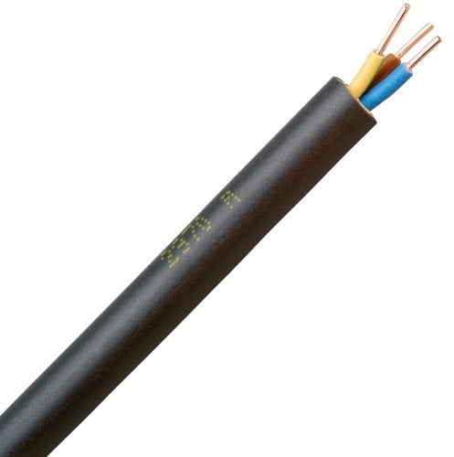Kopp 153350847 Erdleitung NYY-J, 3 x 1.5 mm², 50 m, schwarz
