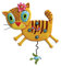 Enesco Kimi KIMY P1076 Wanduhr mit Katzenmotiv, Harz, Mehrfarbig, 38