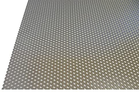 B&T Metall Tôle perforée en aluminium, 1,0 mm d'épaisseur, diamètre des perforations 3 mm, trous décalés, RV 3-5