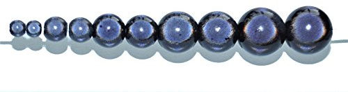 Miracle Beads Schmuckperlen, 3D-Illusion, rund, 10 mm, Großpackung, 250 Stück, acryl, schwarz, 10 mm