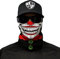 SA Fishing Face Shield Halstuch - viele verschiedene Designs - Multifunktionstuch Schutzmaske Totenkopf Schal Gesichtsmaske Sturmhaube Bandana Ski Motorrad - SA Clown