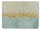 Creative Tops 5226136 Platzsets Golden Reflections, Bedruckt, rechteckig, Unterseite aus Kork, 30 x 22,75 cm, goldfarben, 6 Stück