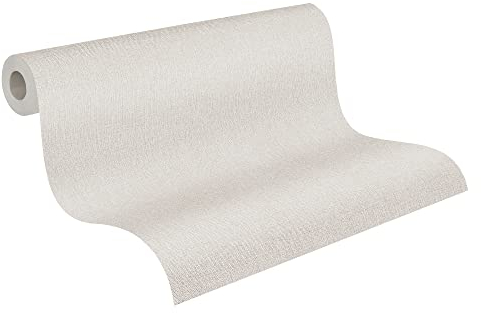 Papier Peint Uni Hygge Papier peint intissé - 10,05m x 0,53m - Beige Fabriqué en Allemagne par Livingwalls 363784 36378-4