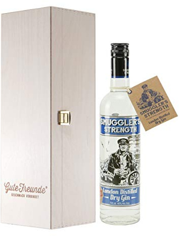 Smugglers Strength London Dry Gin mit Geschenk-HK