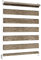 Sonnenschutz-HH - Doppelrollo Klemmfix ohne bohren Duo-Rollo Kettenzugrollo Seitenzugrollo AUSSENMAß Breite 90 x 215 cm Höhe - Leinen-Struktur braun