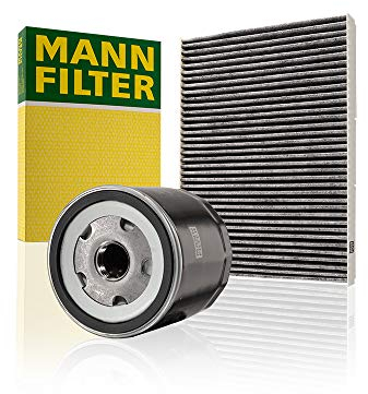Original MANN-FILTER Set aus 1x Innenraumfilter CUK 2862 und 1x Ölfilter W 712/52 - Für PKW, mit Aktivkohle Pollenfilter