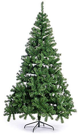 Nataland Albero di Natale Artificiale Verde Modello Ainos Altezza 180 Cm, Abete Super Folto con Effetto Realistico e Rami con Aghi Anticaduta