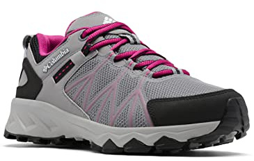 Columbia Women's Peakfreak 2 Outdry waterproof low rise hiking shoes, Grey (Monument x Wild Fuchsia), 6.5 UK