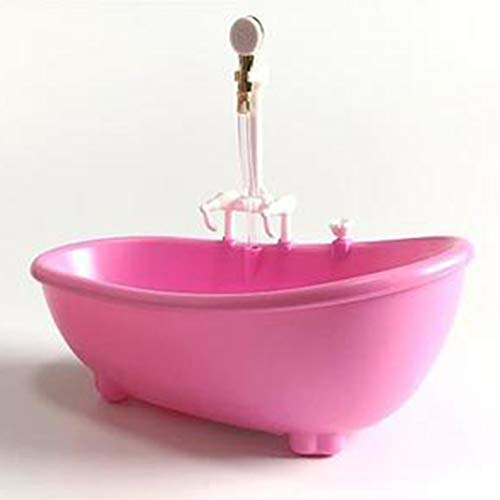Zerodeko Mini Baignoire Rose Mini Baignoire Pulvérisation Pulvérisation Baignoire Miniature Baignoire pour Meubles de Mini Piscine Piscine House de Salle de Bain (Rose) Mini Baignoire Rose