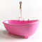 Zerodeko Mini Baignoire Rose Mini Baignoire Pulvérisation Pulvérisation Baignoire Miniature Baignoire pour Meubles de Mini Piscine Piscine House de Salle de Bain (Rose) Mini Baignoire Rose