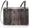 Calvin Klein Damen Penny Crossbody mit 3 Fächern, Schwarze Python