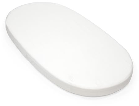 Stokke Sleepi Spannbetttuch V3, White - Weiche Bettwäsche für süße Träume - Hergestellt Sleepi Bett - 100% feiner Baumwollperkal - Waschbar