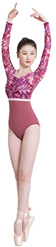 ROYAL SMEELA Leotards Balletto Danza Ginnastica Body - Body Danza Classica Donne e Uomini, Manica Lunga
