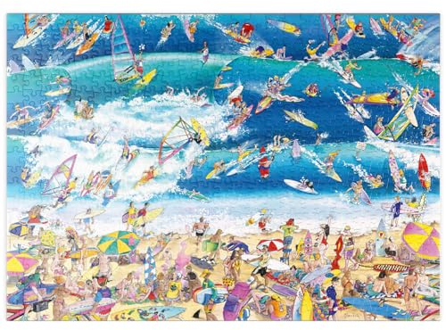 MyPuzzle Surfing - Blachon - Cartoon Classics - Premium 500 Teile Puzzle - MyPuzzle Sonderkollektion von Heye Puzzle