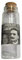 BLUSUPERSHOP 1 Mini Bottiglia in Vetro Alta 9 CM Aria di Napoli 20ML Circa Stampa Bianco e Nero bomboniera Divertente Portachiavi Omaggio amuleto