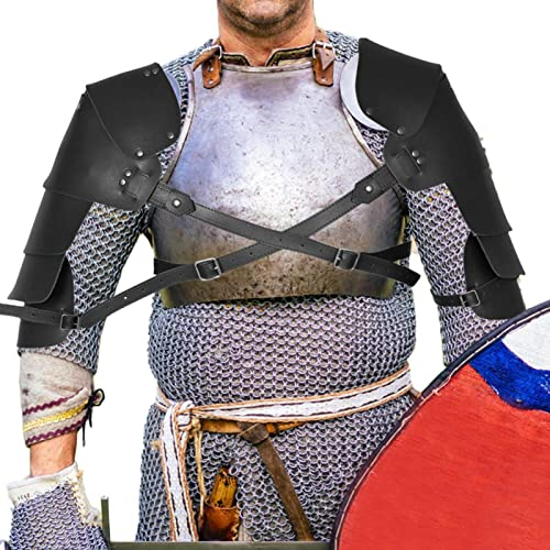 Wikinger-Krieger-Brustschutz,Mittelalterliches Elfen-Cosplay-Kostü Elfen-Schulter-Brustpanzer | Mittelalterliche Rüstung für LARP/Cosplay, Weste Tops Schnalle Kürass