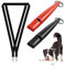 FANNAS Hundepfeife, 2 Stück Hundepfeife Rütter Rückruf mit Gratis Pfeifenband, Einstellbare Hochfrequenz, Laut und Weitreichend für Effektives Hundetraining, Erfolgreiche Hundeerziehung, Schwarz/Rot
