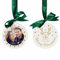 Personalisierte Holzanhänger Weihnachten - Christbaumkugel Weihnachtskugeln mit Foto Namen Text personalisiert - Christbaumschmuck Holz weiß rosa schwarz braun - Baumschmuck Deko Weihnachten