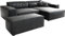 DELIFE Eckcouch Sirpio XL Lederimitat Vintage Anthrazit 270x170 Recamiere variabel Hocker