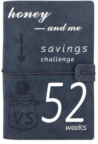 100 Envelope Saving Challenge, 52 Wochen Paar-Challenge Geldspar-Handbuch Mehrere Umschläge Geldspar-Organizer Notizbuch Geldspar-Geldbörsen-Challenge für Paare