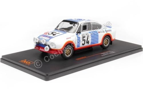 Cochesdemetal Skoda 130 RS Nr. 54 Kvaizar/Kotek Rallye Monte Carlo 1:24 IXO Modellauto für Erwachsene Hobbyisten und Sammler